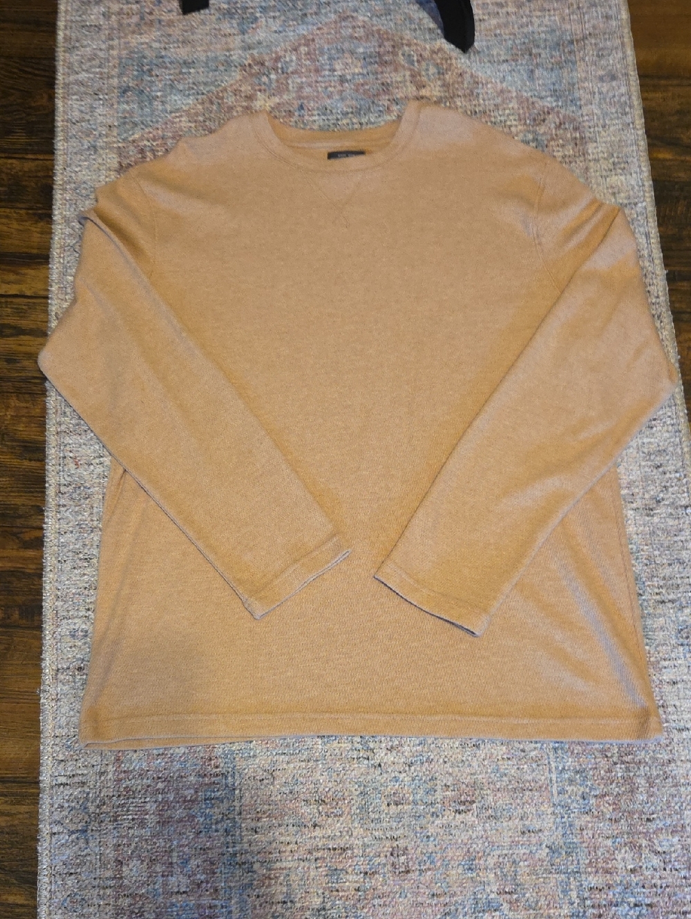 St. John's Bay Camel Long Sleeve Henley
